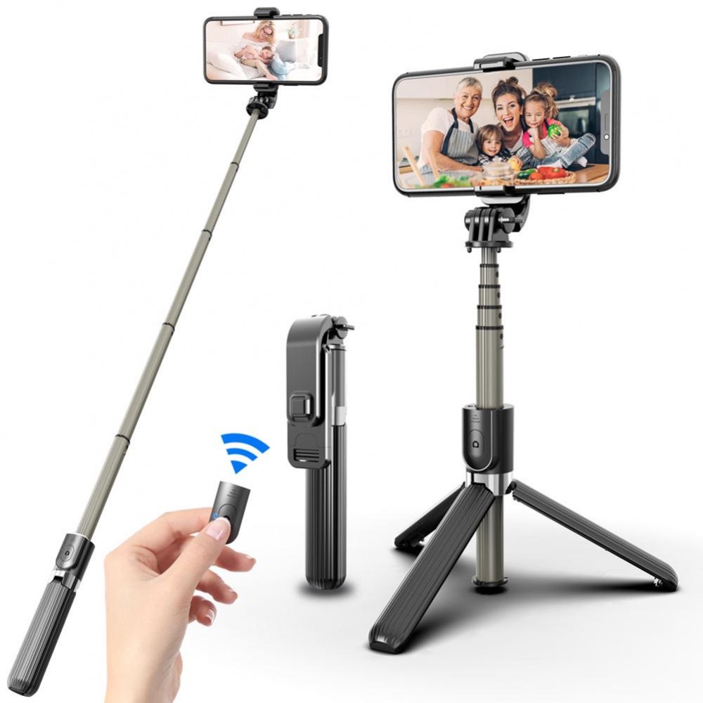 L03 Bluetooth Selfie Stick Tripod Μαύρο - C1330