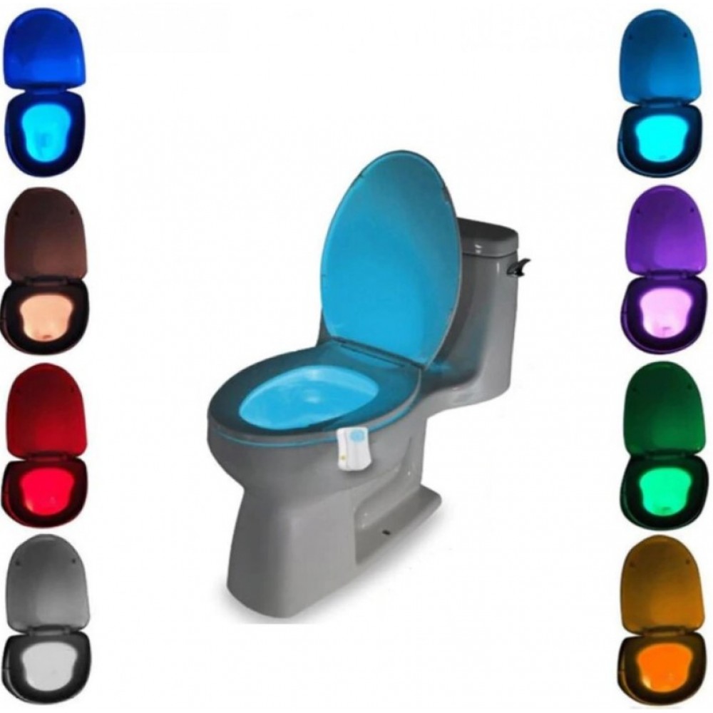 Φωτιστικό led με 8 χρώματα και αισθητήρα κίνησης για λεκάνη τουαλέτας - C1113