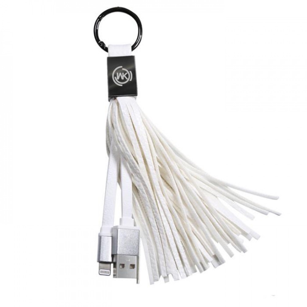 Tassels Ring Cable WK Micro WDC-011 White 2.1A