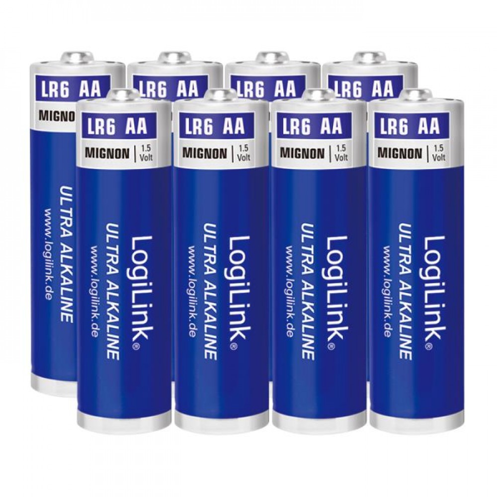 Battery AA Alkaline Logilink LR6F8 8pcs