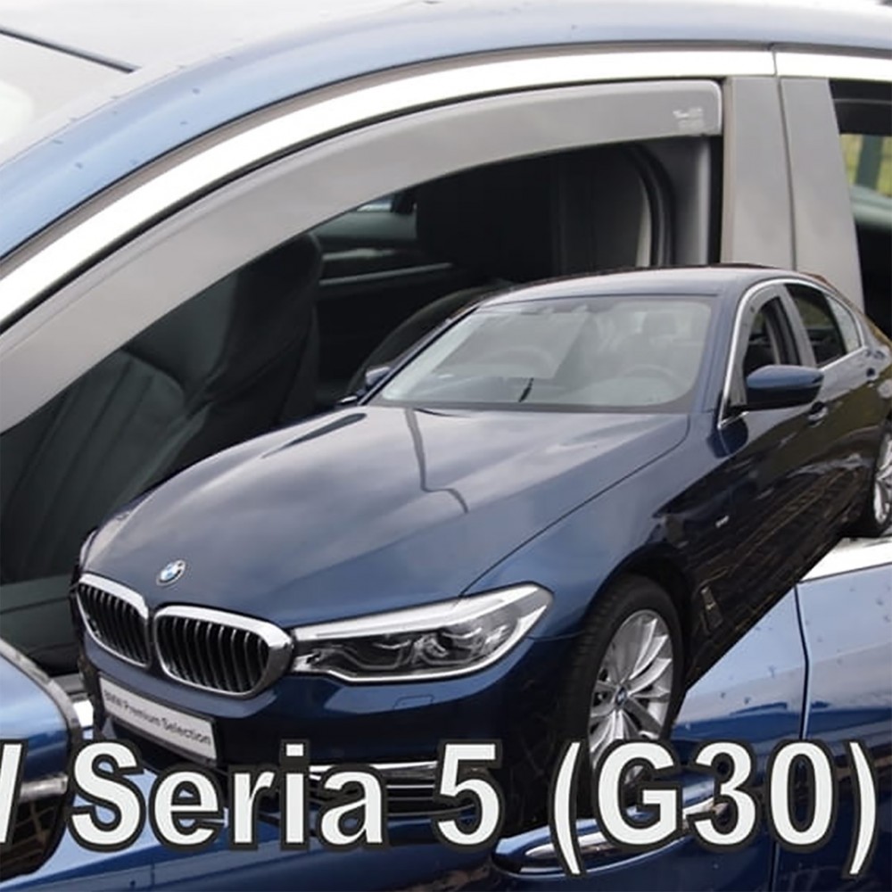 BMW ΣΕΙΡΑ 5 G30 / G31 4D/5D 2017-2021 ΖΕΥΓΑΡΙ ΑΝΕΜΟΘΡΑΥΣΤΕΣ ΑΠΟ ΕΥΚΑΜΠΤΟ ΦΙΜΕ ΠΛΑΣΤΙΚΟ HEKO - 2 ΤΕΜ.
